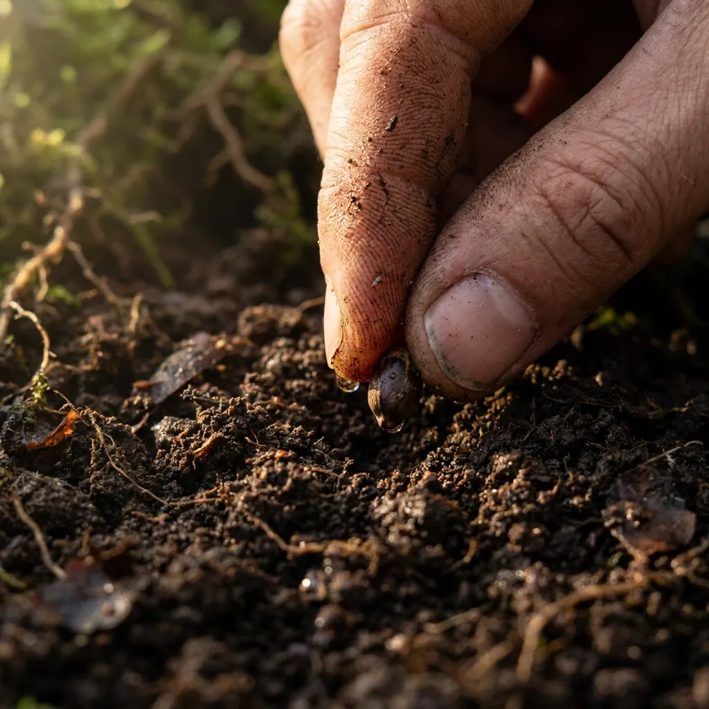 Planting seeds in rich soil