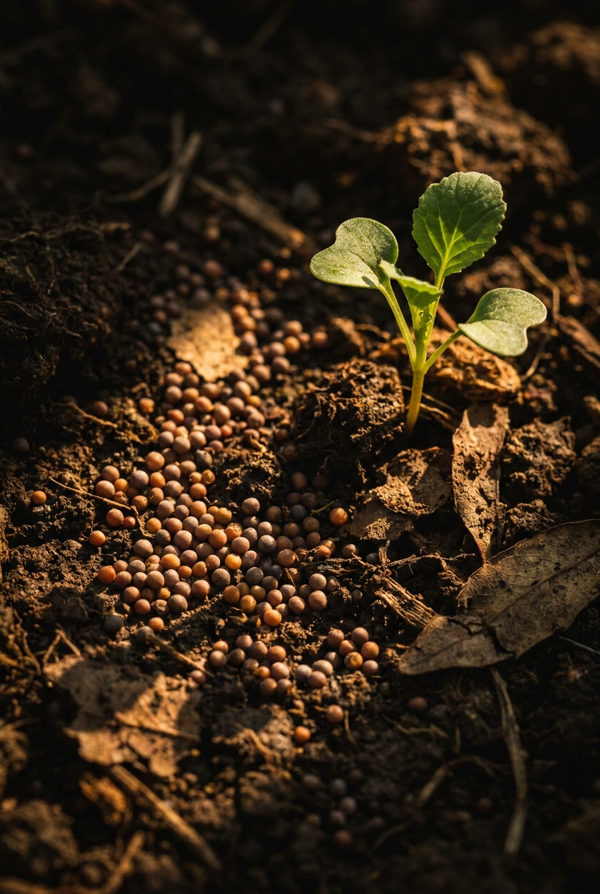 Tending a garden