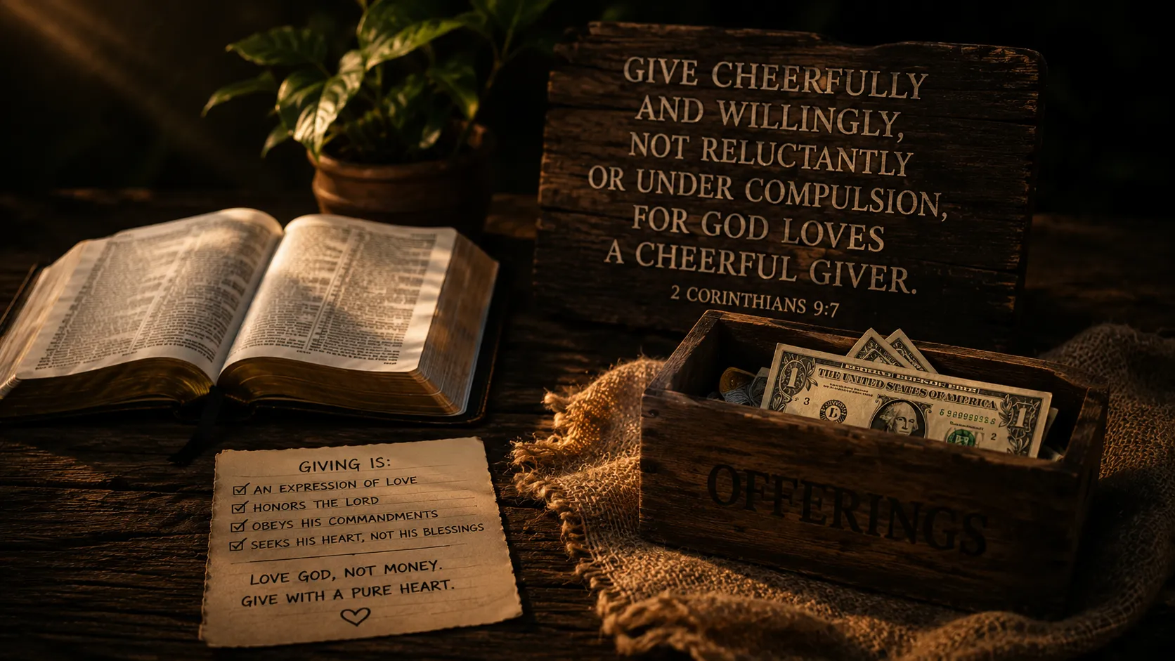 Matters of the Heart: Examining Our Motives in Giving